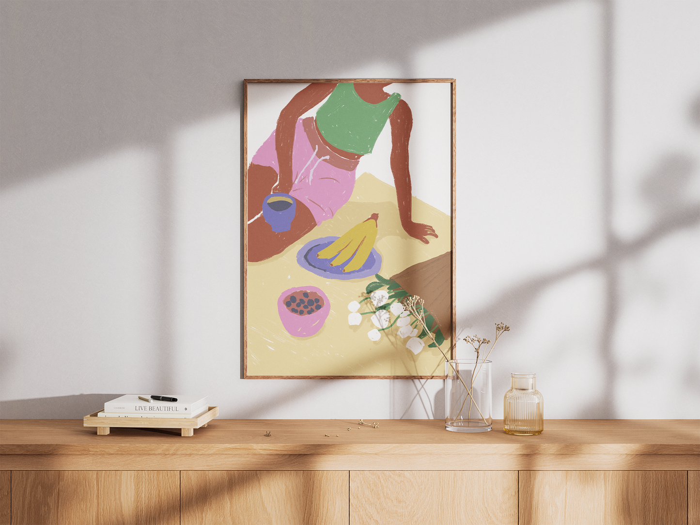 Picnic Patterns - Art and Fruit Motif | Artistic Hanging